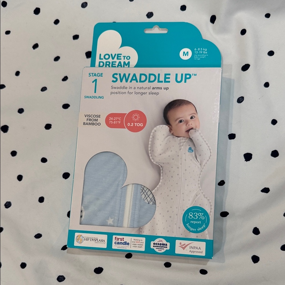 Love To Dream Swaddle UP Lit - 0.2 TOG - Medium